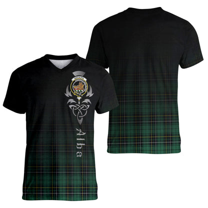 Printivon MacAlpin Ancient Tartan Crest Alba Celtic T Shirt