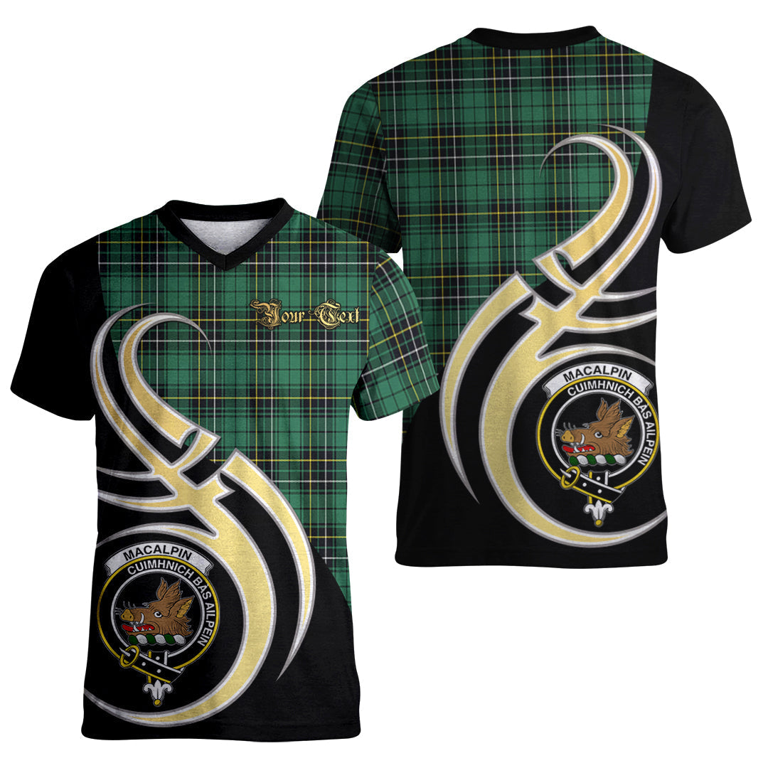 Printivon MacAlpin Ancient Tartan Crest Believe In Me T Shirt