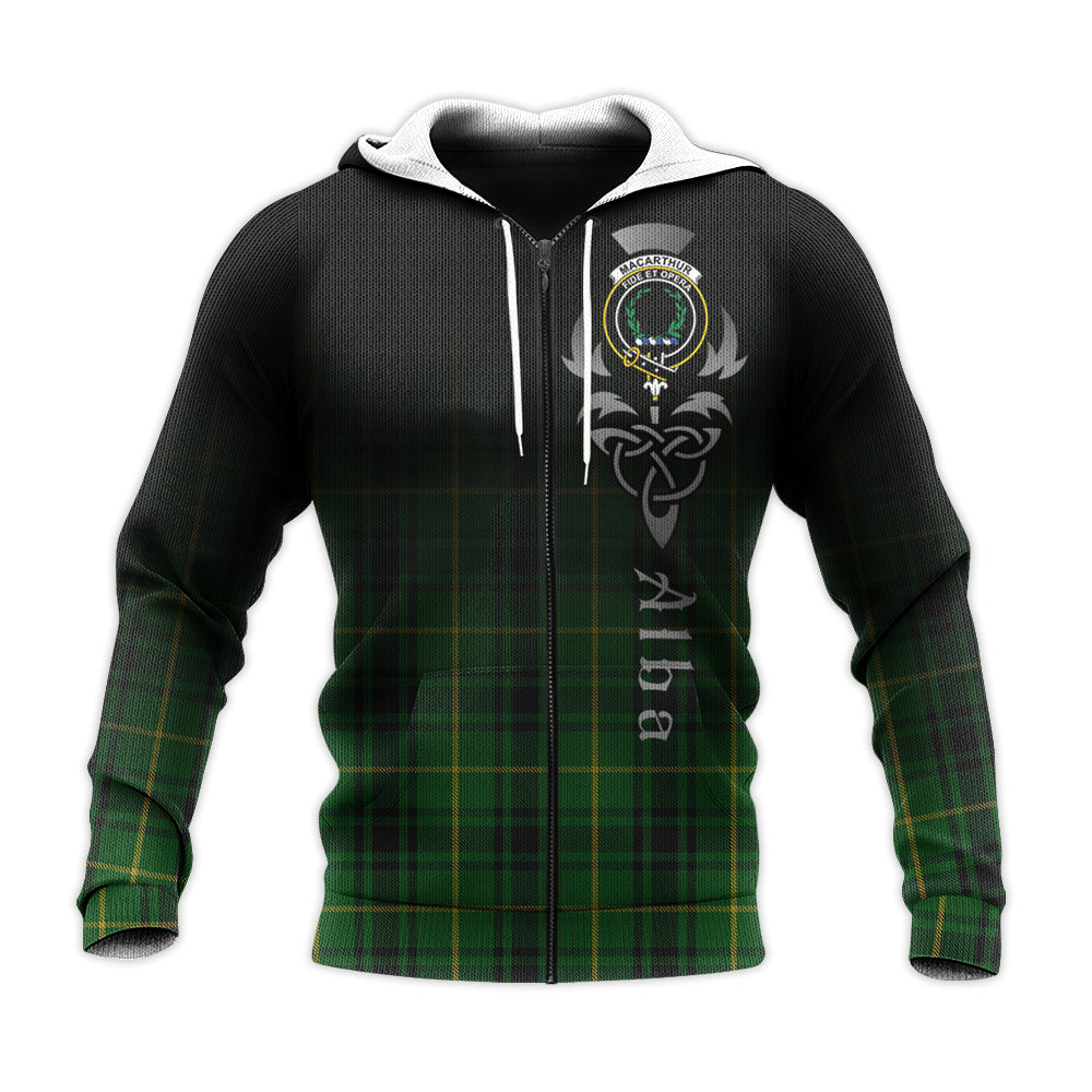 Printivon Macarthur Tartan Crest Alba Celtic Hoodie