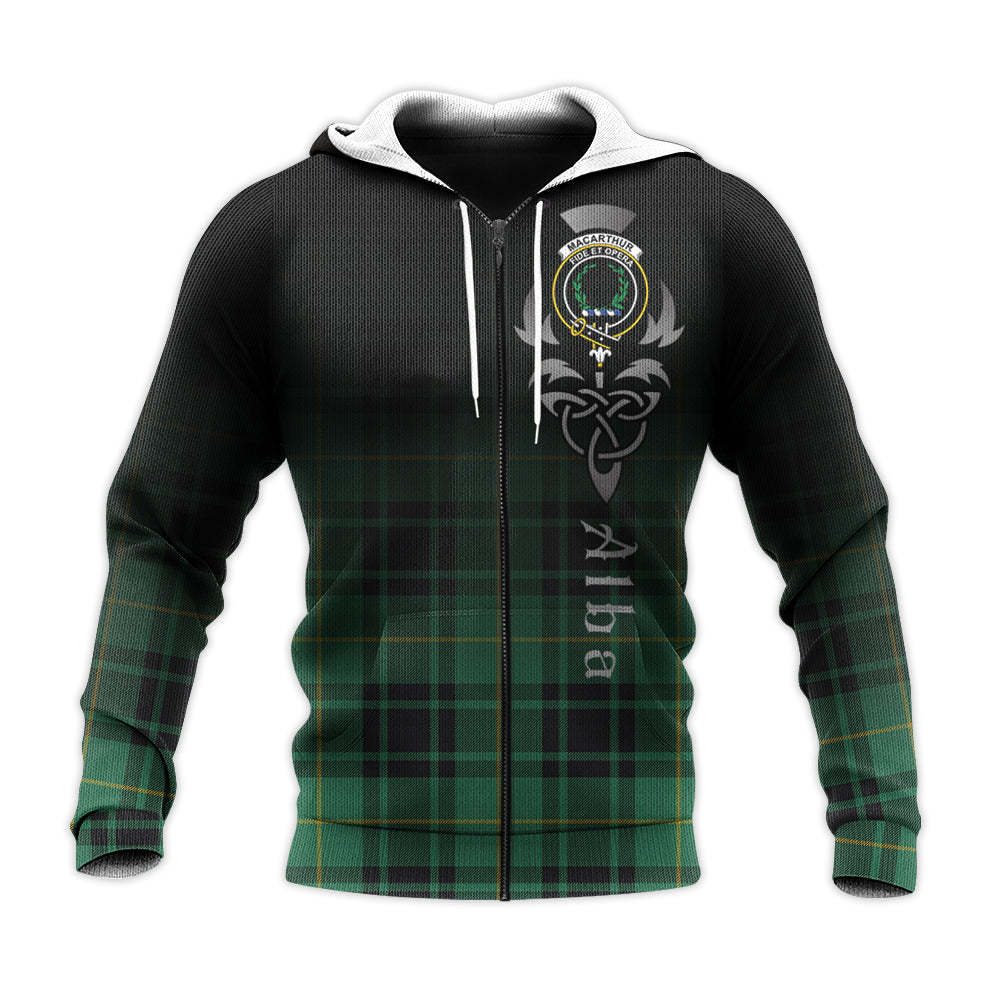 Printivon Macarthur Ancient Tartan Crest Alba Celtic Hoodie