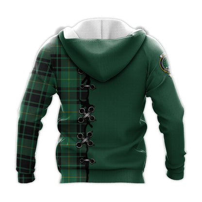 Printivon Macarthur Ancient Tartan Hoodie Lion Rampant And Celtic Thistle Style