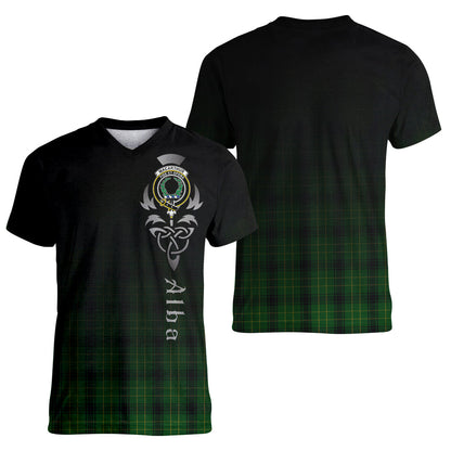 Printivon MacArthur Highland Tartan Crest Alba Celtic T Shirt