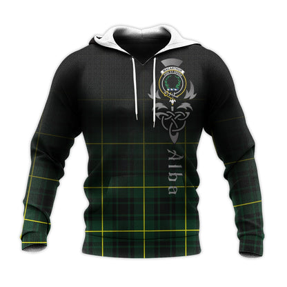 Printivon Macarthur Modern Tartan Crest Alba Celtic Hoodie
