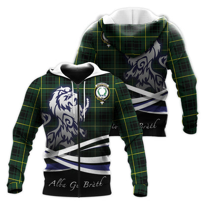 Printivon Macarthur Modern Tartan Scottish Lion Hoodie
