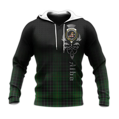Printivon Macaulay Hunting Tartan Crest Alba Celtic Hoodie