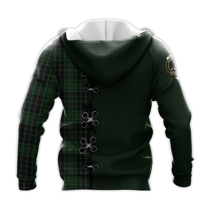 Printivon Macaulay Hunting Tartan Hoodie Lion Rampant And Celtic Thistle Style