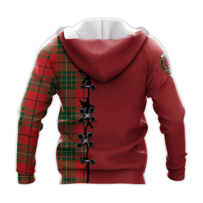 Printivon Macaulay Modern Tartan Hoodie Lion Rampant And Celtic Thistle Style