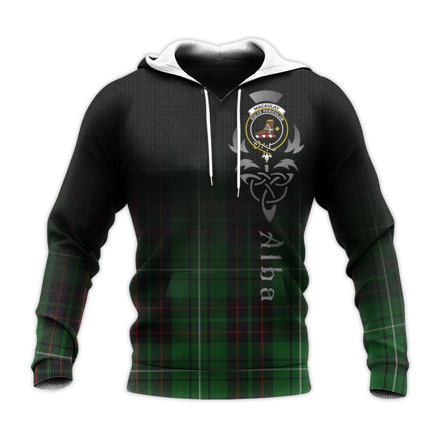Printivon Macaulay Of Lewis Tartan Crest Alba Celtic Hoodie