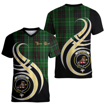Printivon MacAulay of Lewis Tartan Crest Believe In Me T Shirt