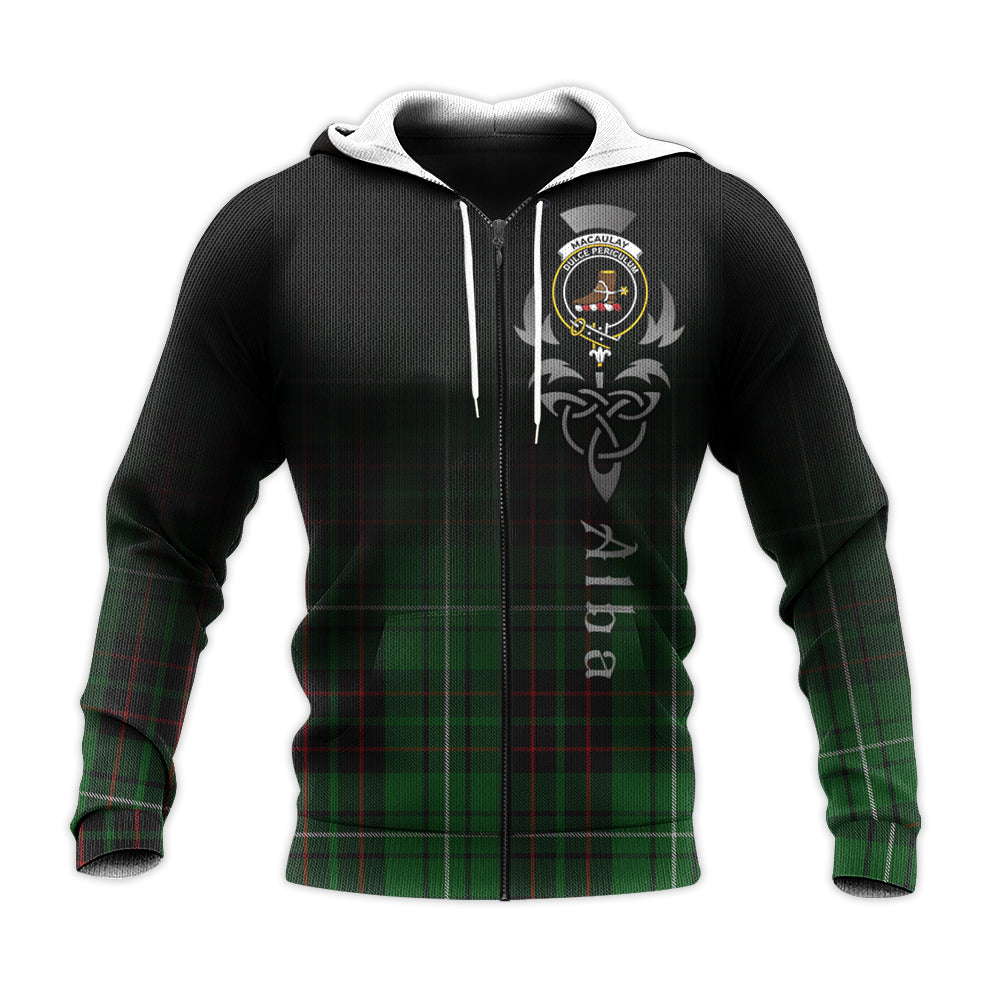 Printivon Macaulay Of Lewis Tartan Crest Alba Celtic Hoodie