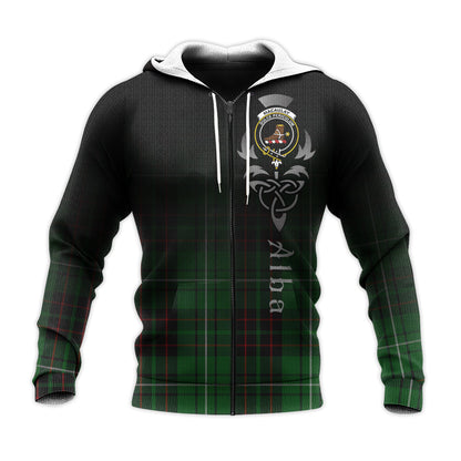 Printivon Macaulay Of Lewis Tartan Crest Alba Celtic Hoodie