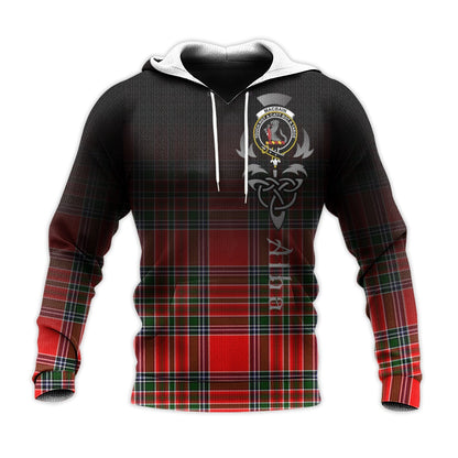 Printivon Macbain Tartan Crest Alba Celtic Hoodie