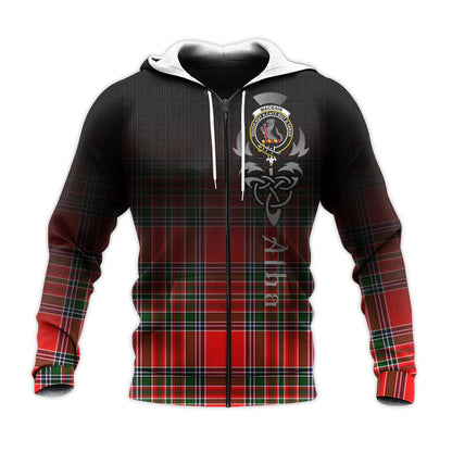 Printivon Macbain Tartan Crest Alba Celtic Hoodie
