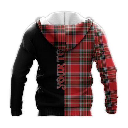 Printivon Macbain Tartan Personalize Half Hoodie