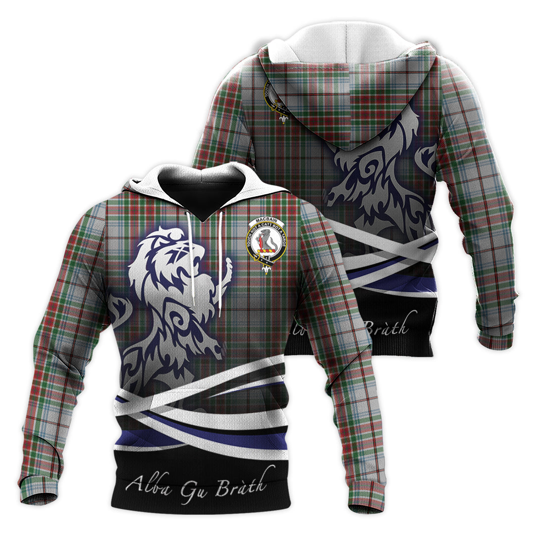 Printivon Macbain Dress Tartan Scottish Lion Hoodie