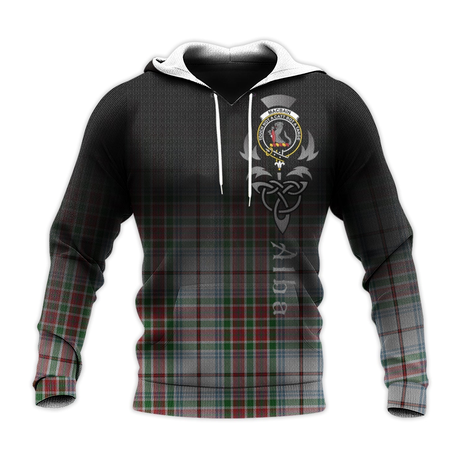 Printivon Macbain Dress Tartan Crest Alba Celtic Hoodie