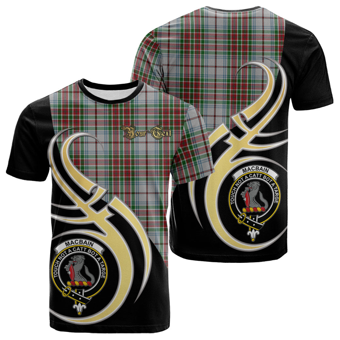 Printivon MacBain Dress Tartan Crest Believe In Me T Shirt
