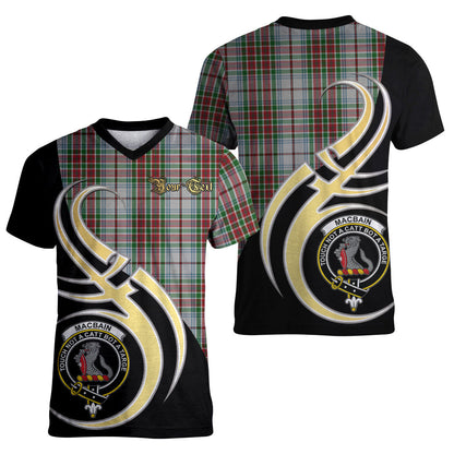 Printivon MacBain Dress Tartan Crest Believe In Me T Shirt