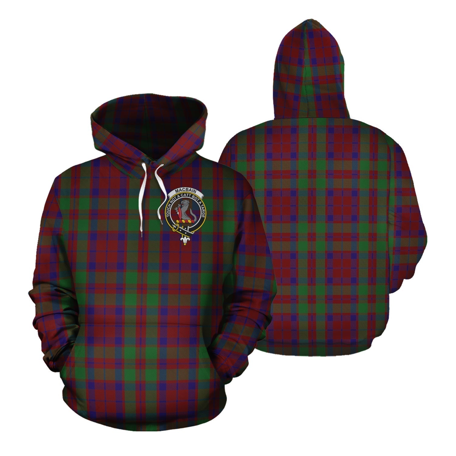 Printivon Macbain Of Tomatin Tartan Hoodie