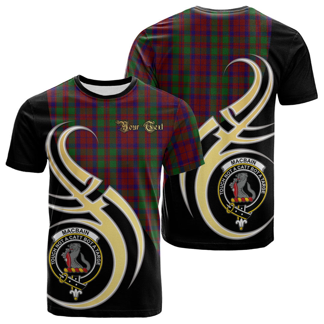 Printivon MacBain of Tomatin Tartan Crest Believe In Me T Shirt