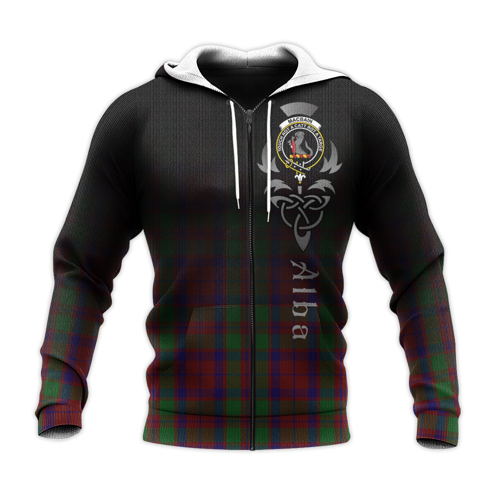 Printivon Macbain Of Tomatin Tartan Crest Alba Celtic Hoodie