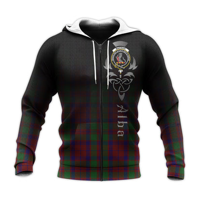 Printivon Macbain Of Tomatin Tartan Crest Alba Celtic Hoodie