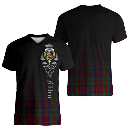 Printivon MacBain of Tomatin Tartan Crest Alba Celtic T Shirt