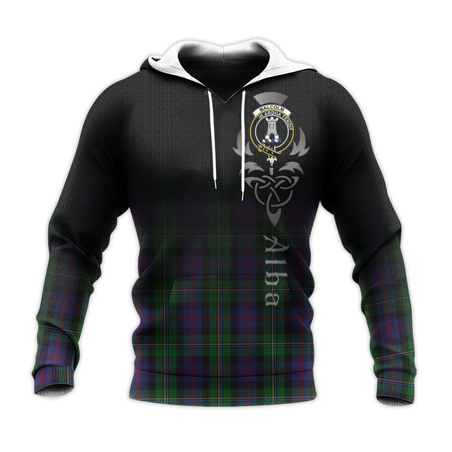 Printivon Maccallum Tartan Crest Alba Celtic Hoodie