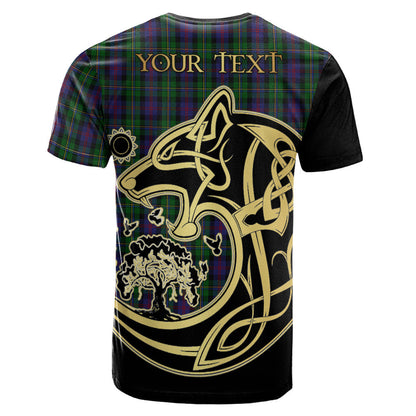 Printivon MacCallum Crest Celtic Wolf Tartan T Shirt Custom Your Text