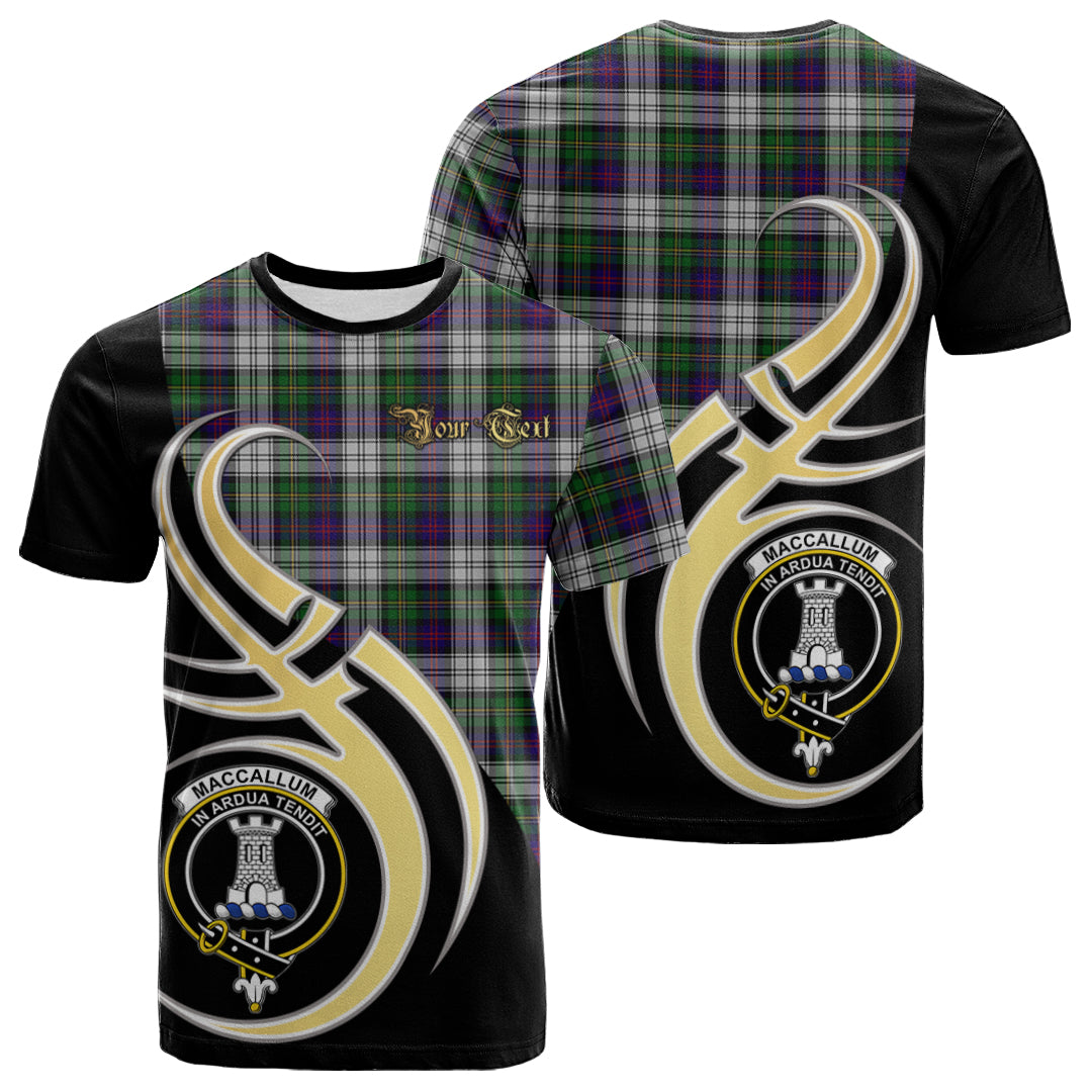 Printivon MacCallum Dress Tartan Crest Believe In Me T Shirt