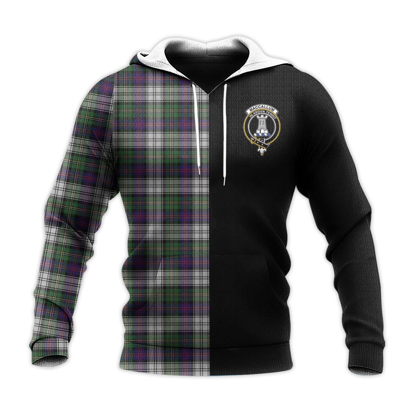 Printivon Maccallum Dress Tartan Personalize Half Hoodie