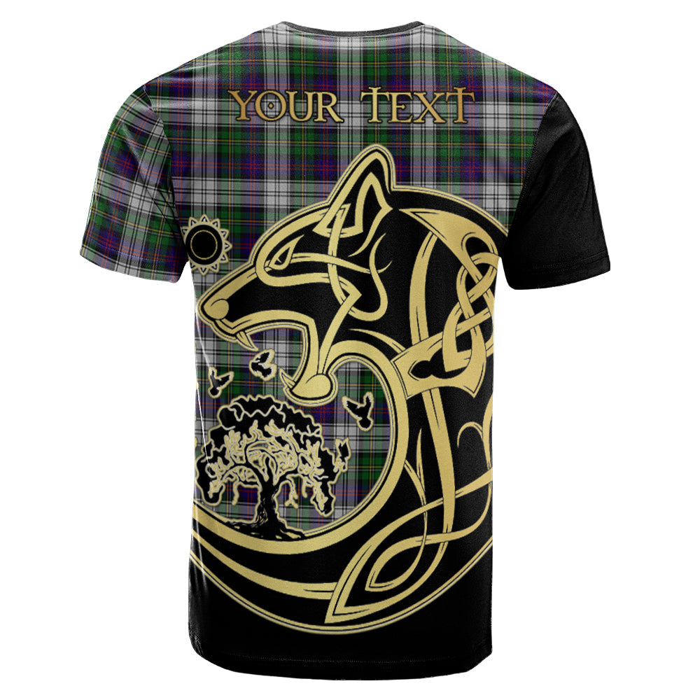 Printivon MacCallum Dress Crest Celtic Wolf Tartan T Shirt Custom Your Text