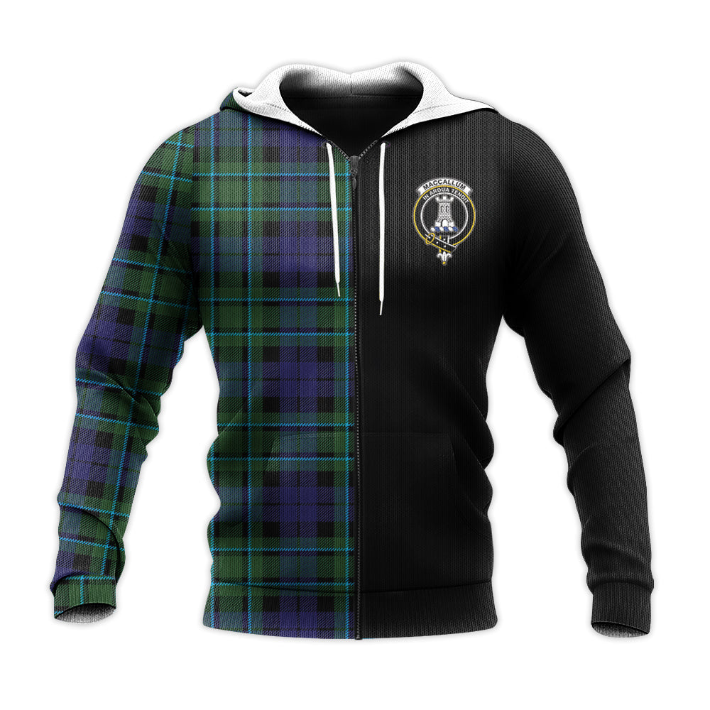 Printivon Maccallum Modern Tartan Personalize Half Hoodie