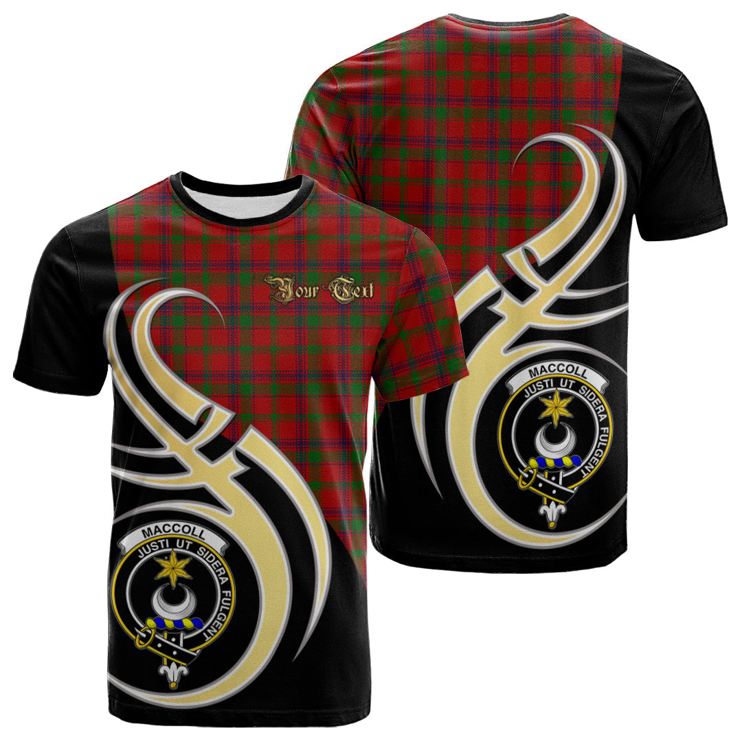 Printivon MacColl Tartan Crest Believe In Me T Shirt