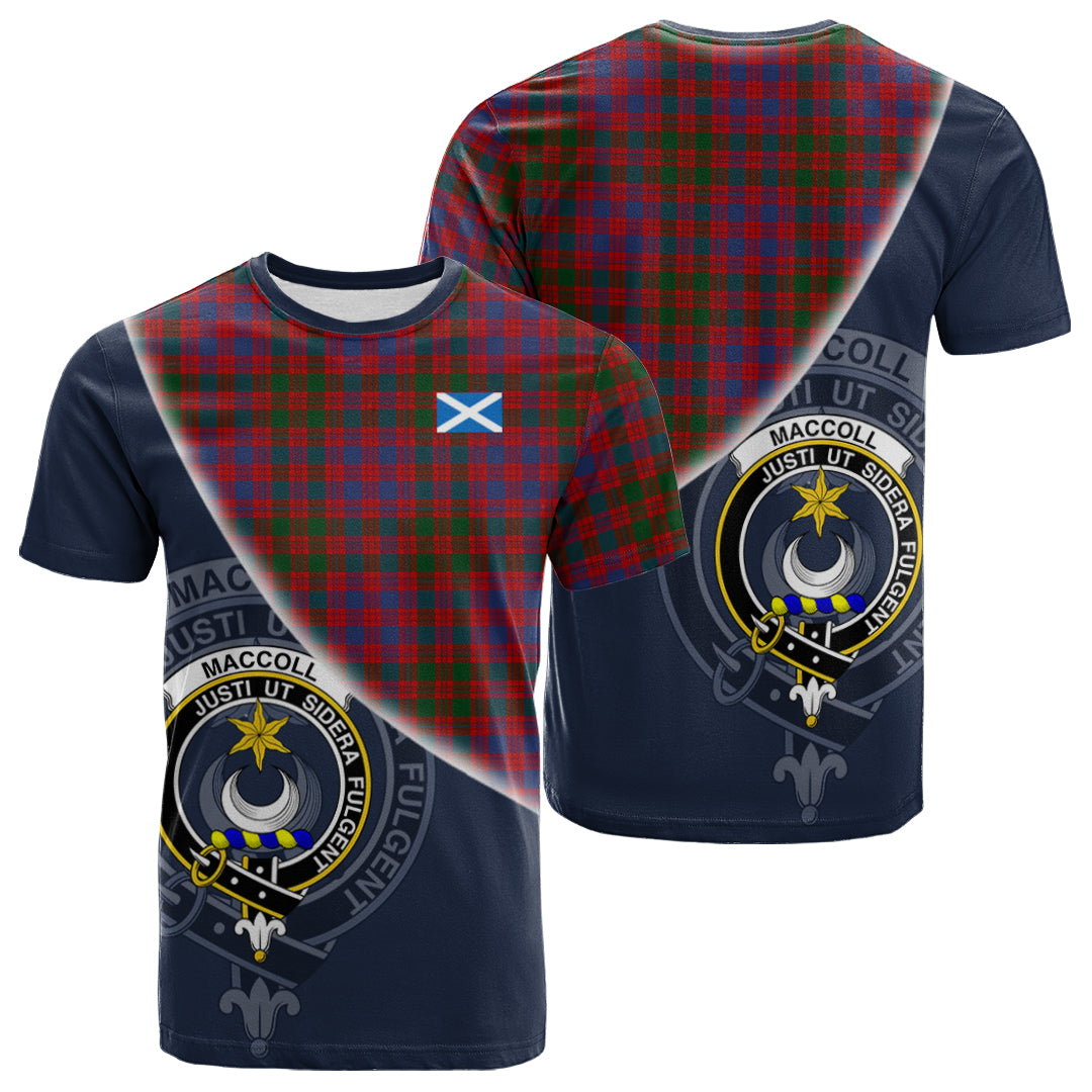 Printivon MacColl Ancient Tartan Scottish Crest T Shirt