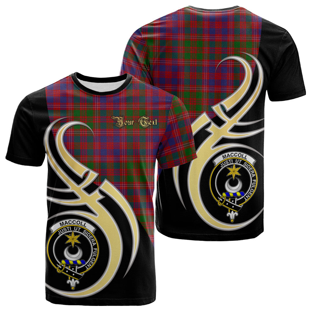 Printivon MacColl Hunting Tartan Crest Believe In Me T Shirt