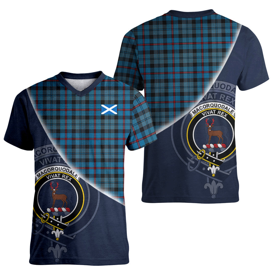 Printivon MacCorquodale Tartan Scottish Crest T Shirt