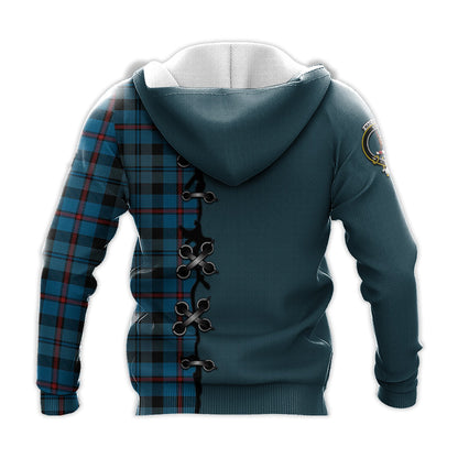 Printivon Maccorquodale Tartan Hoodie Lion Rampant And Celtic Thistle Style