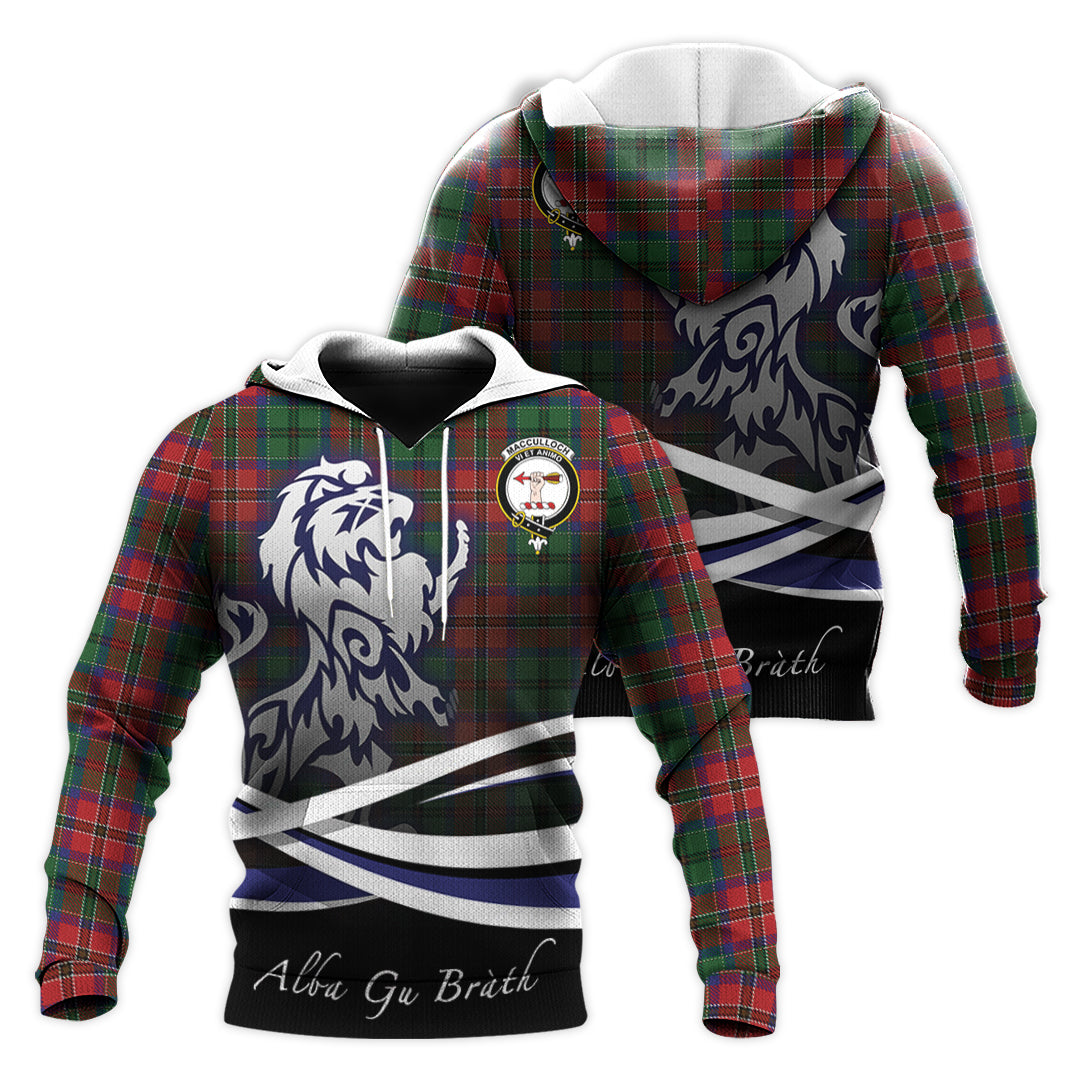 Printivon Macculloch Tartan Scottish Lion Hoodie