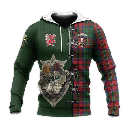 Printivon Macculloch Tartan Hoodie Lion Rampant And Celtic Thistle Style