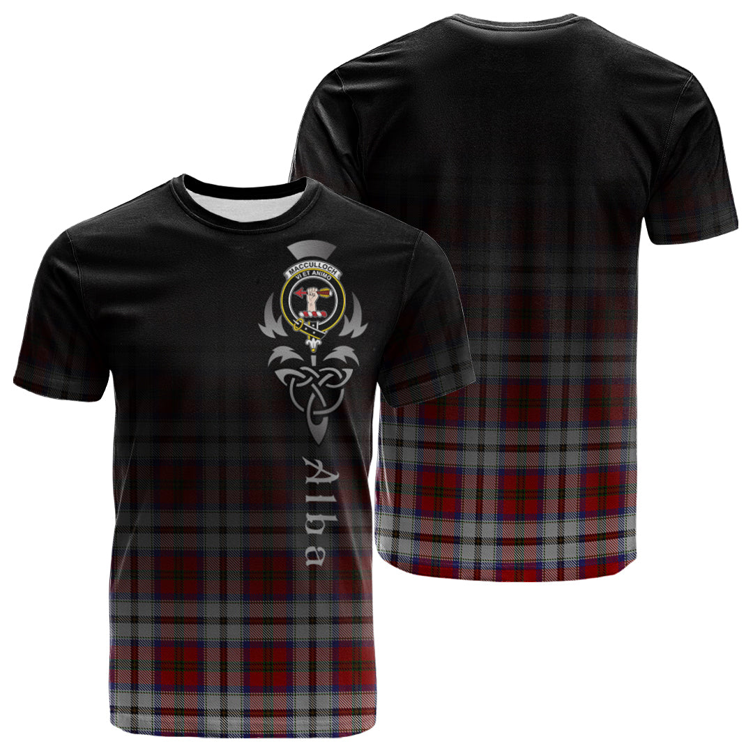 Printivon MacCulloch Dress Tartan Crest Alba Celtic T Shirt