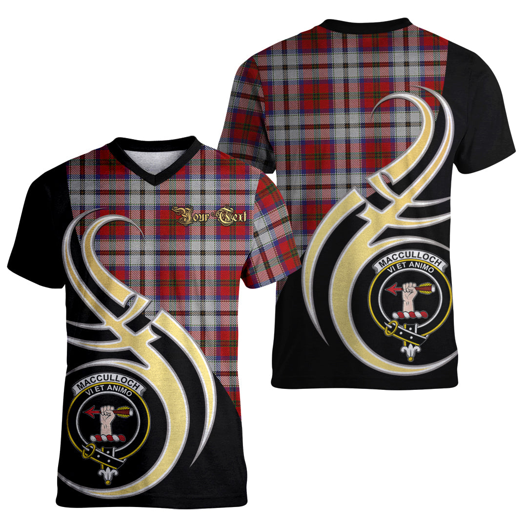 Printivon MacCulloch Dress Tartan Crest Believe In Me T Shirt