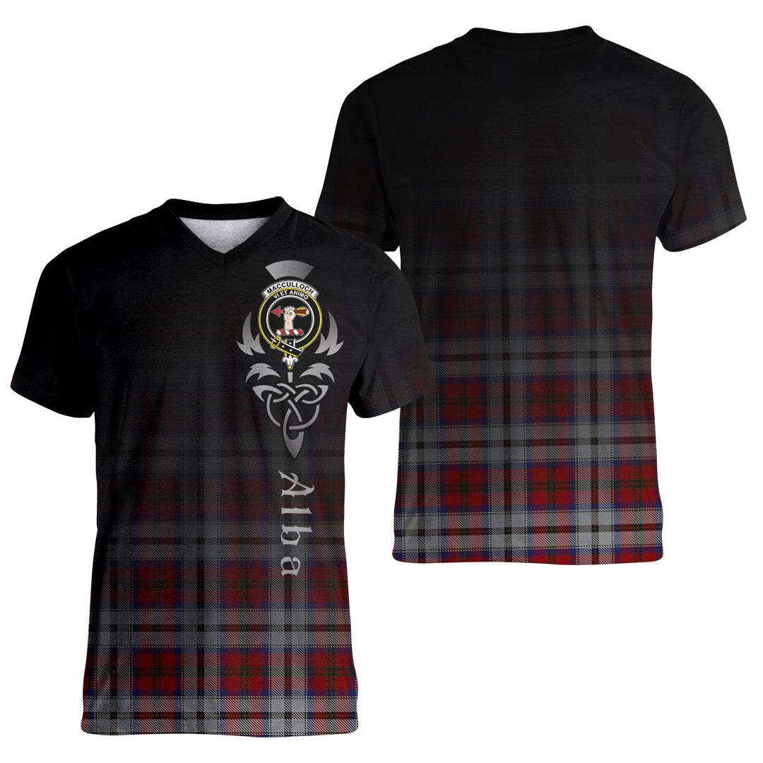 Printivon MacCulloch Dress Tartan Crest Alba Celtic T Shirt