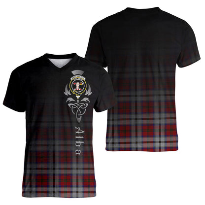 Printivon MacCulloch Dress Tartan Crest Alba Celtic T Shirt