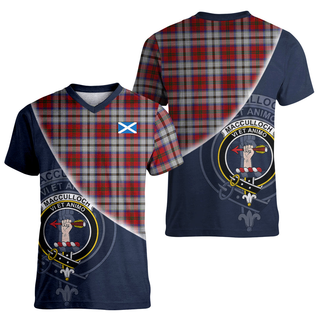 Printivon MacCulloch Dress Tartan Scottish Crest T Shirt