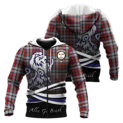 Printivon Macculloch Dress Tartan Scottish Lion Hoodie