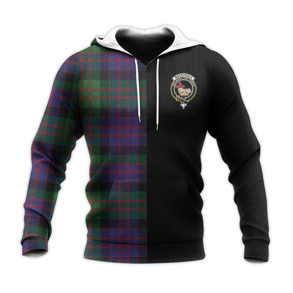 Printivon Macdonald Tartan Personalize Half Hoodie