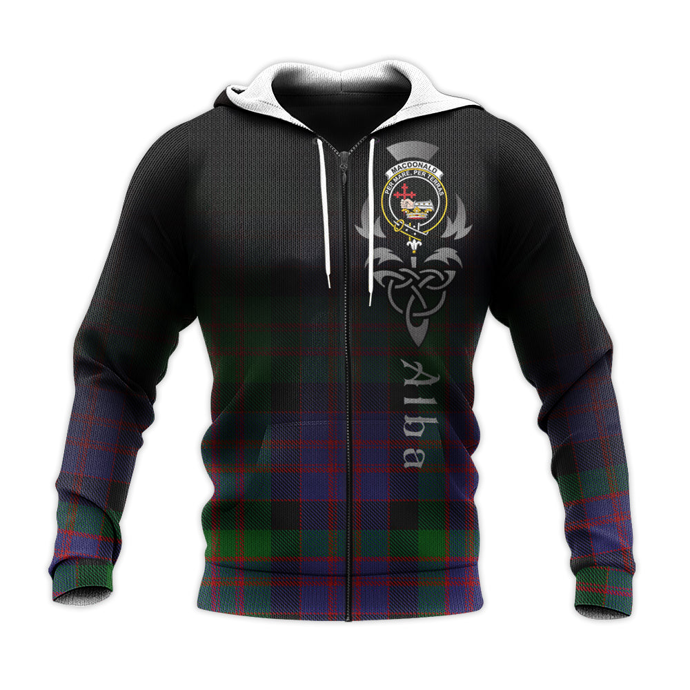 Printivon Macdonald Tartan Crest Alba Celtic Hoodie