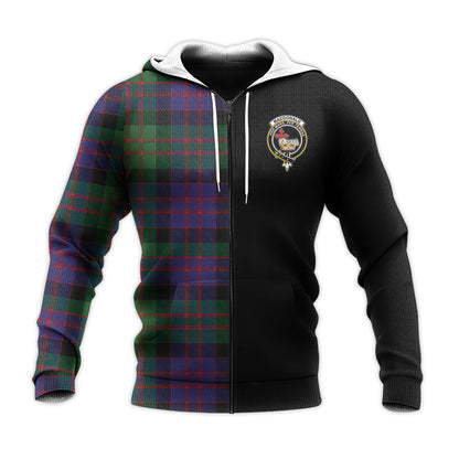 Printivon Macdonald Tartan Personalize Half Hoodie