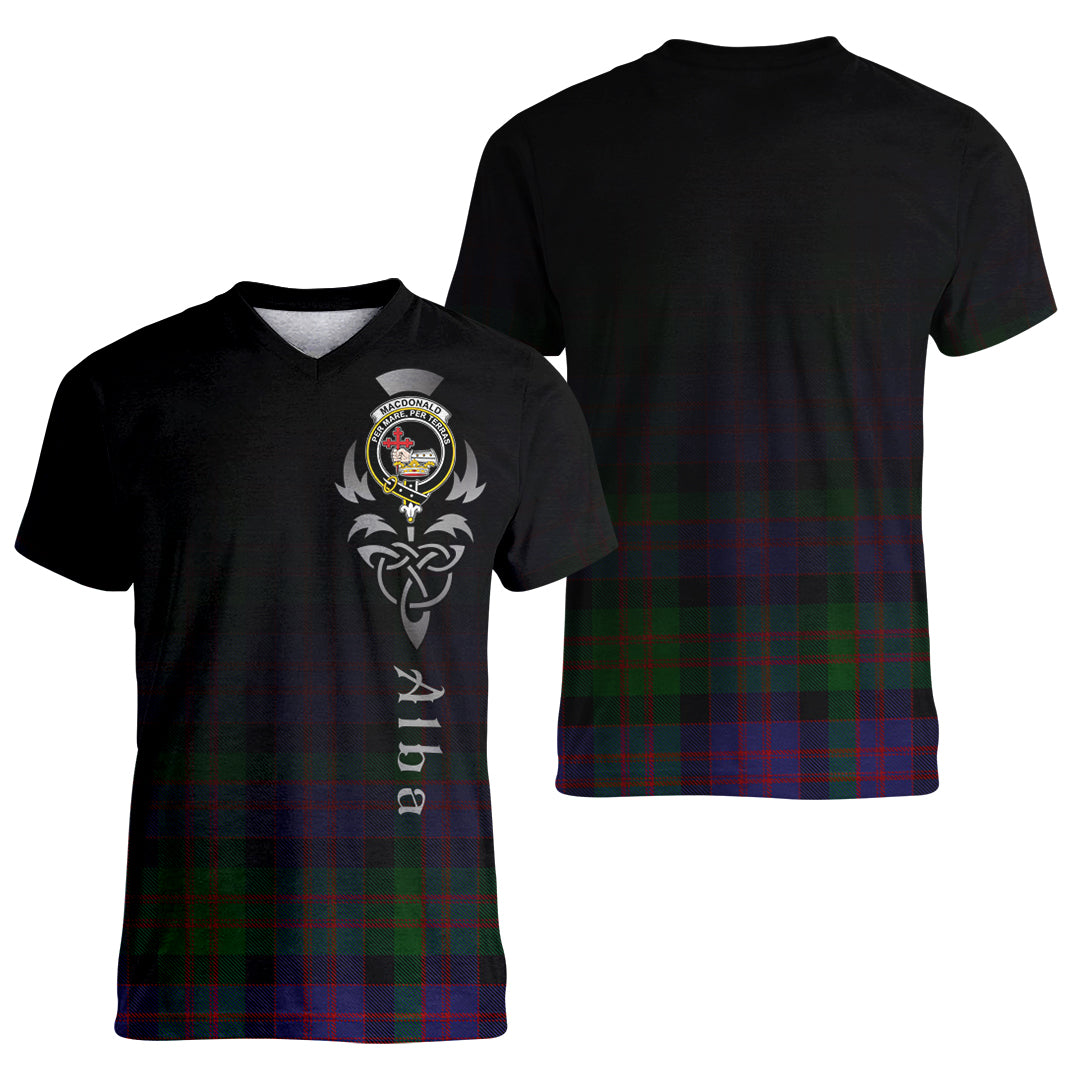 Printivon MacDonald Tartan Crest Alba Celtic T Shirt
